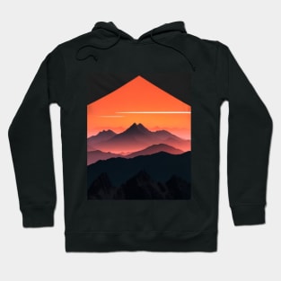 Sunset Mountain Tee - Embracing Nature's Serenity Hoodie